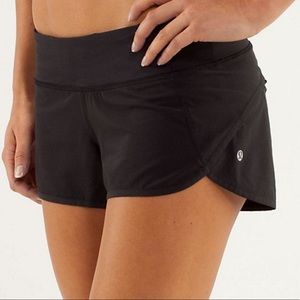 Lululemon speed short (old version), Black, size 4